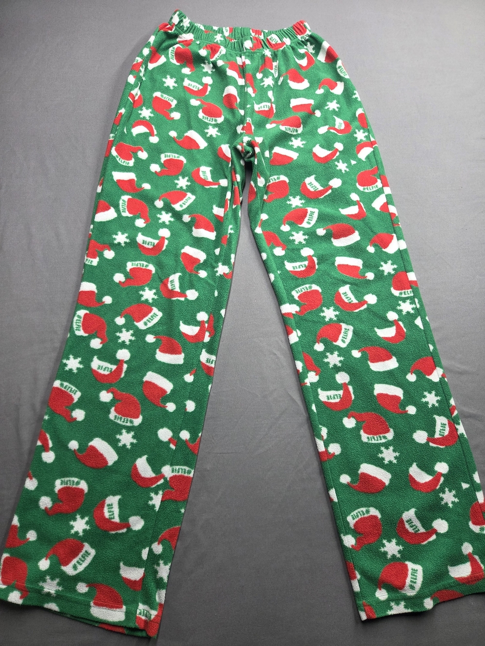 Tag Christmas Fleece Pajama Pants Green Red Women's Size Small